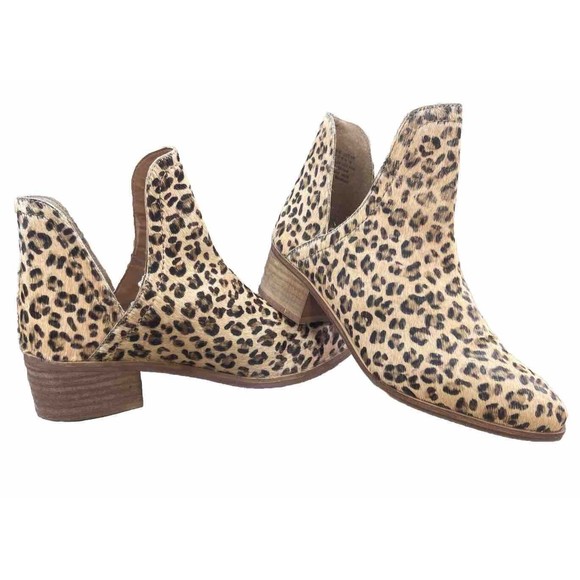 Coconuts By Matisse Pronto Leopard Print Leather Ankle Boots Size 6M - Picture 8 of 10
